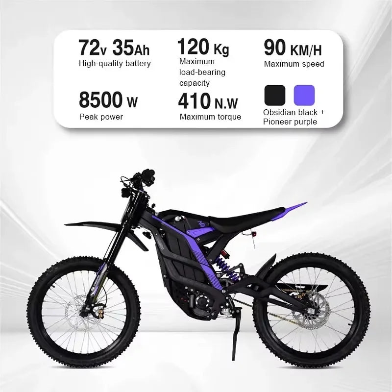 2025 Factory Supply 79 bike pro 8500W 74V 90KM/H Offroad Motorcycle E-Dirt Bike Electric Motorcycle for sale