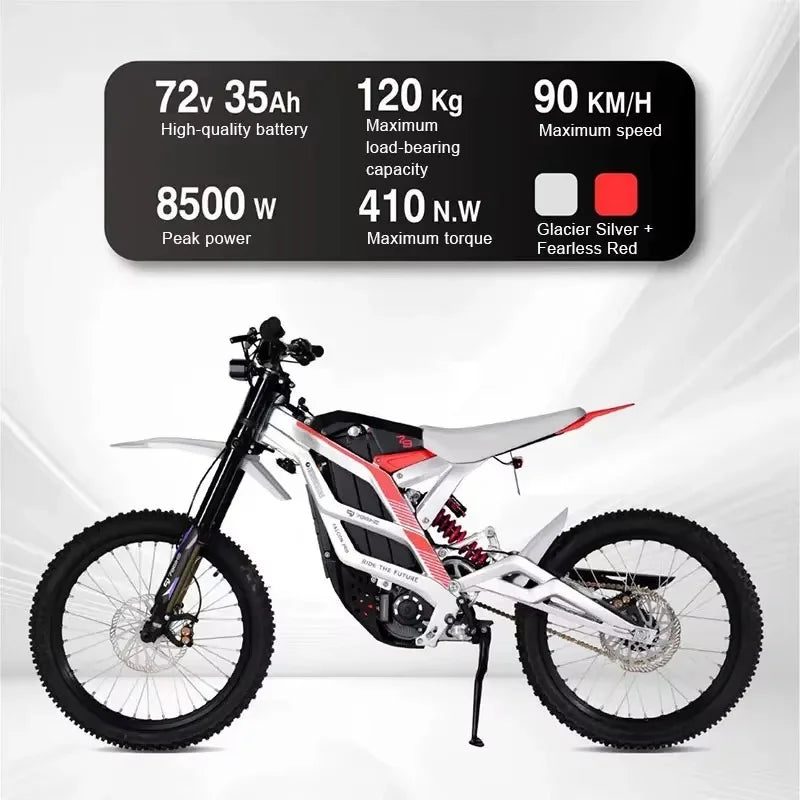 2025 Factory Supply 79 bike pro 8500W 74V 90KM/H Offroad Motorcycle E-Dirt Bike Electric Motorcycle for sale