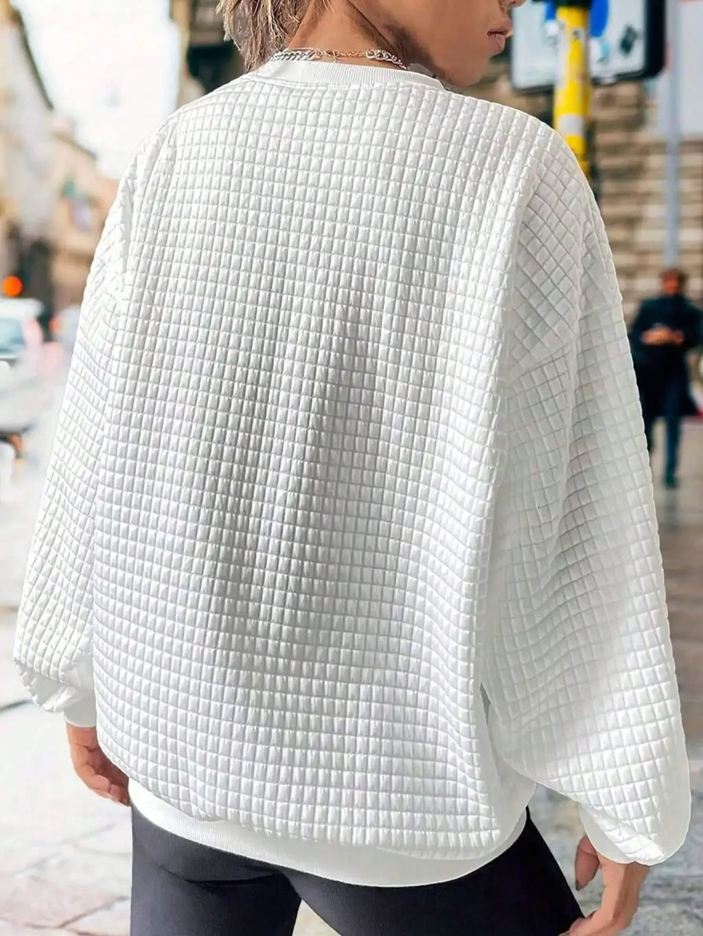 Plus Size Christmas-Themed Printed Sweatshirt Adding Elegance to Your Holiday Wardrobe