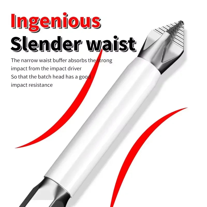 6 PCS Cross Screwdriver Head Strong Magnetic Anti Slip High Hardness Electric Screwdriver Tool Electric Drill Extended Hexagonal