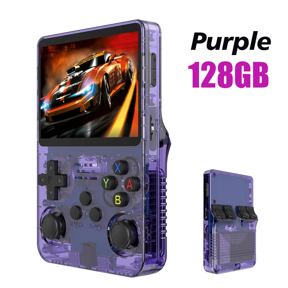 R36S Retro Handheld Video Game Console 3.5 Inch IPS Screen Storage 20000 Game Library Arkos Linux System Portable Pocket Player
