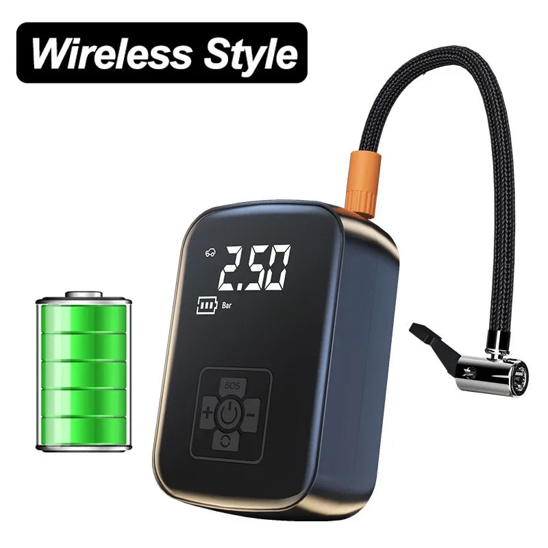 150PSI Wired/Wireless Car Air Compressor Electric Tire Inflator Pump for Motorcycle Boat AUTO Tyre Balls