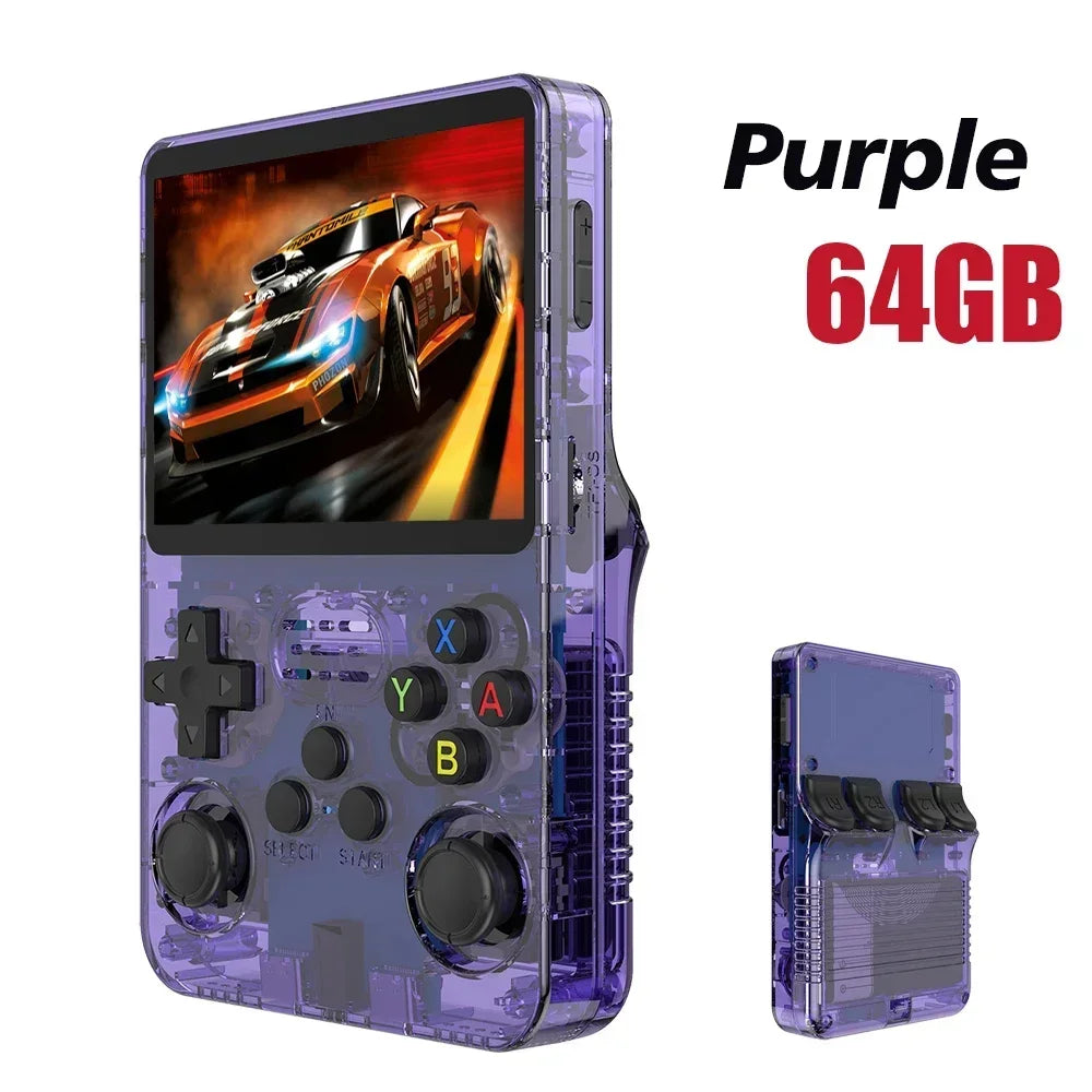 R36S Retro Handheld Video Game Console 3.5 Inch IPS Screen Storage 20000 Game Library Arkos Linux System Portable Pocket Player