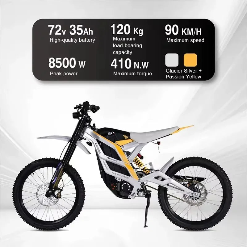 2025 Factory Supply 79 bike pro 8500W 74V 90KM/H Offroad Motorcycle E-Dirt Bike Electric Motorcycle for sale